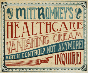 Mitt Romney's Healthcare Vanishing Cream: Watch your health care DISAPPEAR!