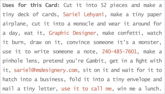 Personal Business Card